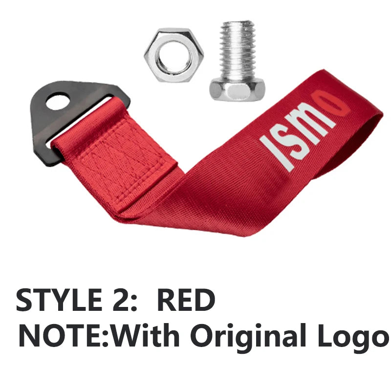 New Stylish Car JDM Culture Car Color Pendant Tow Strap Belt Tow Rope Ribbon Auto Accessories Trailer Ropes Bumper Towing Strap