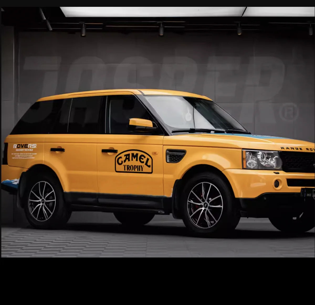 Camel Trophy-Style Door & Body Decal for Land Rover Defender 90/110, Range Rover Evoque & LR4 | Off-Road Vinyl Pair