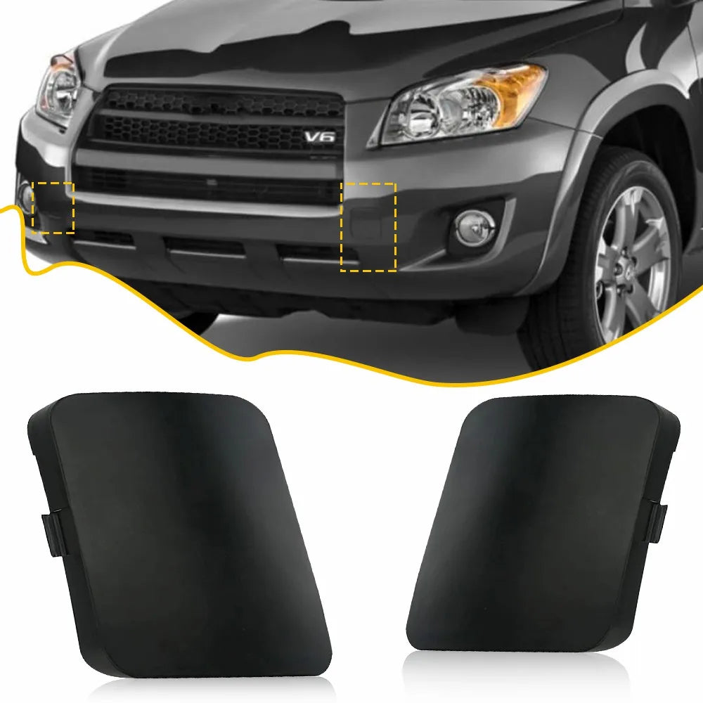 Front Bumper Tow Hook Cover for Toyota RAV4 (2006–2008) | 2-Piece