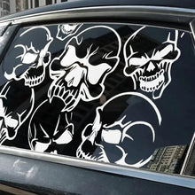 Cargar imagen en el visor de la galería, Halloween Skeleton Skull Car Sticker | Gothic Hood &amp; Door Auto Decoration Decal (FUYAOZHISHANG)