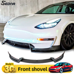 Front Bumper Lip Spoiler Splitter for Tesla Model 3 (2017–2023) & Highland (2024+) | SEDNA