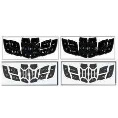 Steering Wheel Button Repair Sticker | 1-Piece Black Vinyl Control Decal for Cars