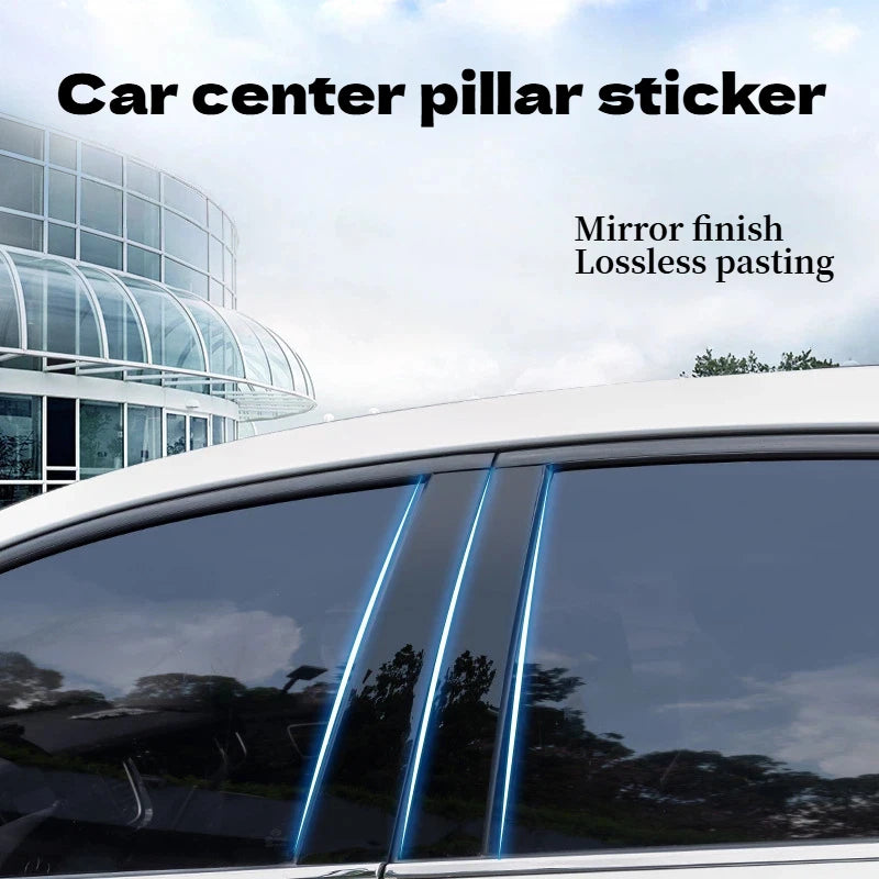 Fit For Jeep Cherokee KL 2014-2023 Gloss Black Door SIde Decor Pillar Post Window Moulding Trim Stiker Cover Accessories Set