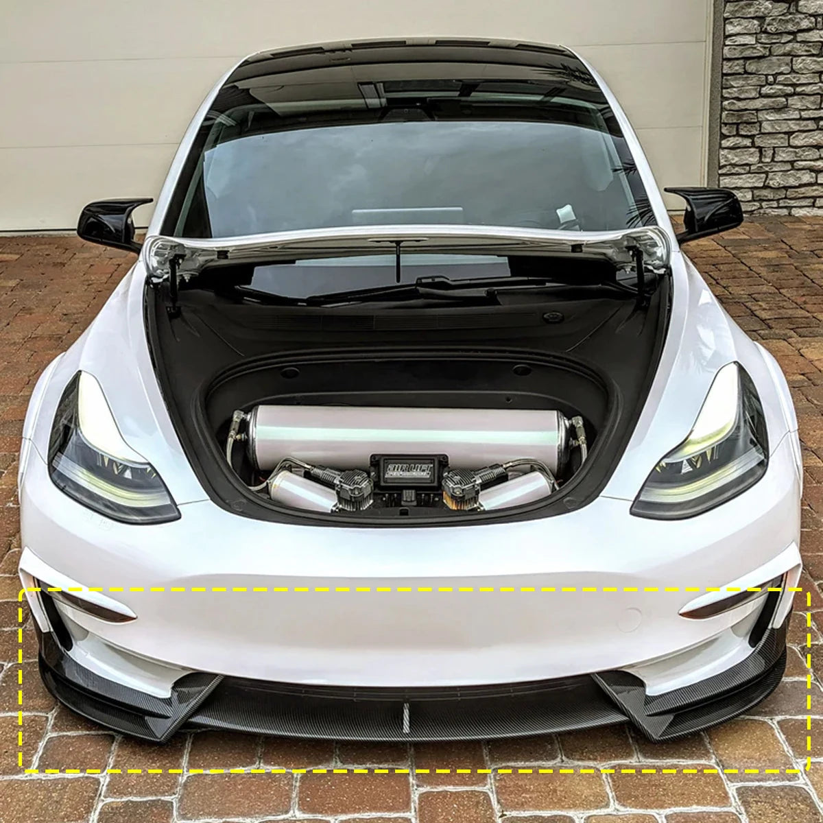 Front Bumper Lip Spoiler Splitter for Tesla Model 3 (2017–2023) & Highland (2024+) | SEDNA
