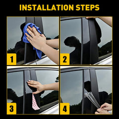 Gloss Black B&C Pillar Post Cover for Dodge Charger (2011–2021) | 6pc