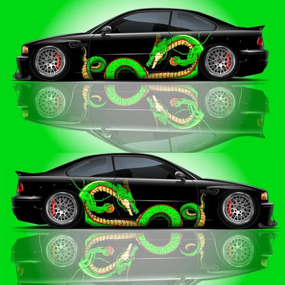 Shenron Chinese Dragon Car Livery - Large Side Vehicle Graphics Universal Vinyl Decal