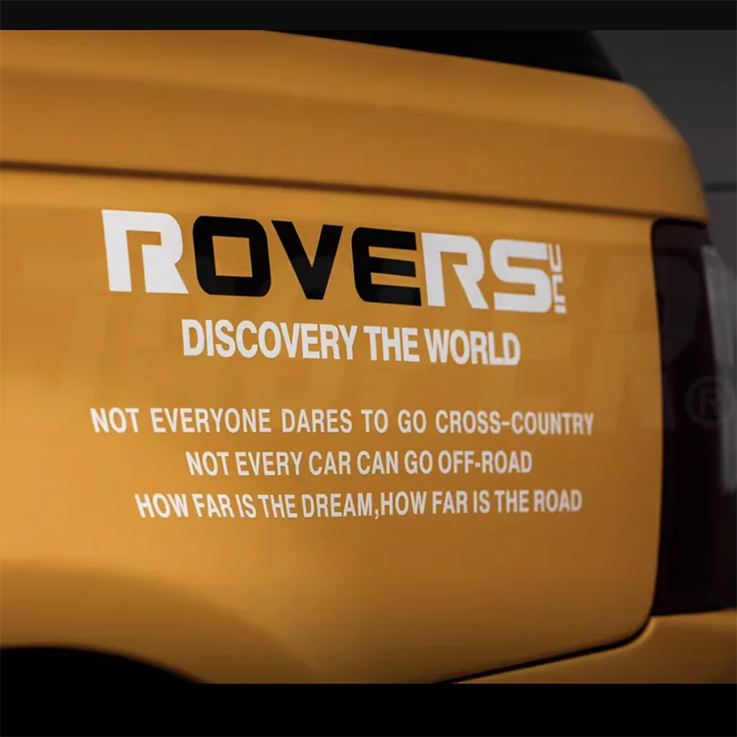 Camel Trophy-Style Door & Body Decal for Land Rover Defender 90/110, Range Rover Evoque & LR4 | Off-Road Vinyl Pair