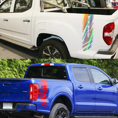 Rear Bed Side Stripe Decal for Ford Ranger Raptor | 2-Piece Vinyl Trunk Graphic