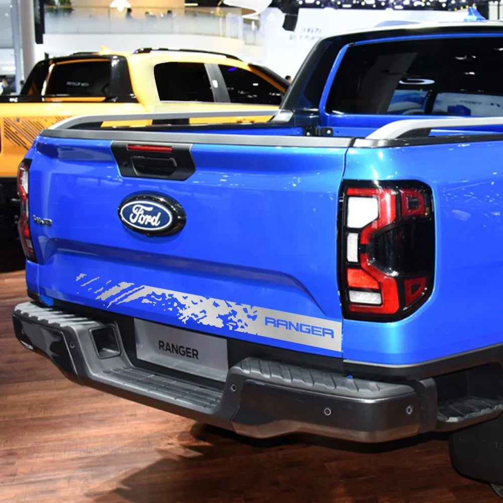 Back Door Tailgate Vinyl Decal for Ford Ranger Raptor T6 / Wildtrak | Pickup Truck Sticker