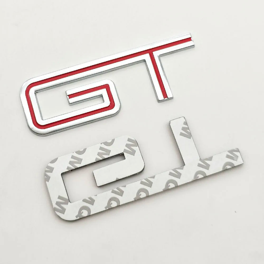 3D Chrome Metal GT Logo Trunk Badge | Ford F-150 / Mustang / Explorer / Ranger Decal