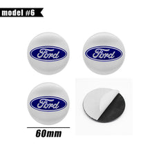 Cargar imagen en el visor de la galería, Wheel Center Hub Cap Cover Badge Stickers for Ford F-150 / Focus | 4-Piece 65mm / 60mm / 56mm