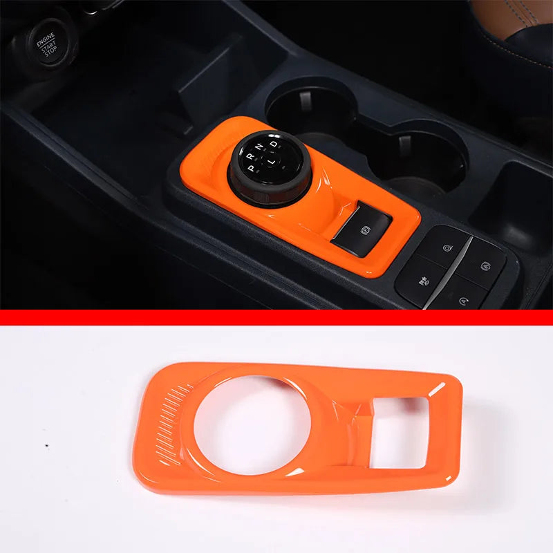 ABS Center Control Panel & Steering Wheel Decoration Trim for Ford Maverick (2022) | Orange / Color Options