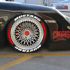 Mustang Tire Lettering Sticker | 3D Waterproof Separated Letter Sidewall Decal