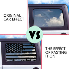 USA Flag Rear Window Decorative Decal for Jeep Wrangler (2021–2024) | Vinyl Cover Sticker