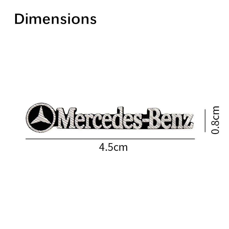 Aluminum AMG Emblem Sticker for Mercedes-Benz W204 / W203 / W211 / W212 / W205 | Car Badge