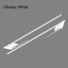 Cargar imagen en el visor de la galería, Jeep Cherokee XJ Retro Hockey Stick Racing Side Stripe Decal – Body Door &amp; Side Skirt Vinyl (2 Pcs) | 8 Finishes
