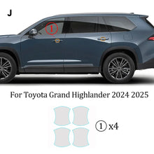 Load image into Gallery viewer, Precut PPF for Toyota Grand Highlander (2024–2025) | TPU Headlight, Mirror, Pillar &amp; Door Handle