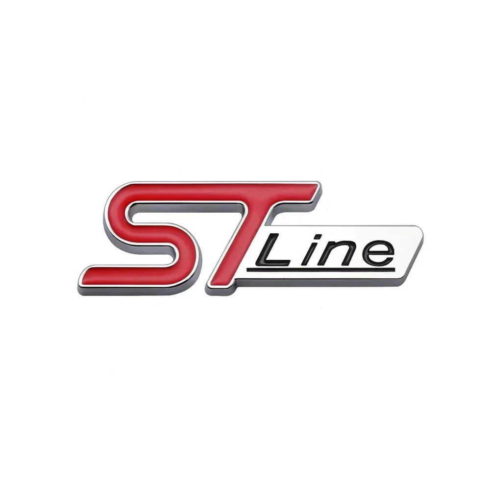 3D Metal ST Line Trunk Badge | Ford Focus / Mondeo / Kuga / Ecosport Emblem
