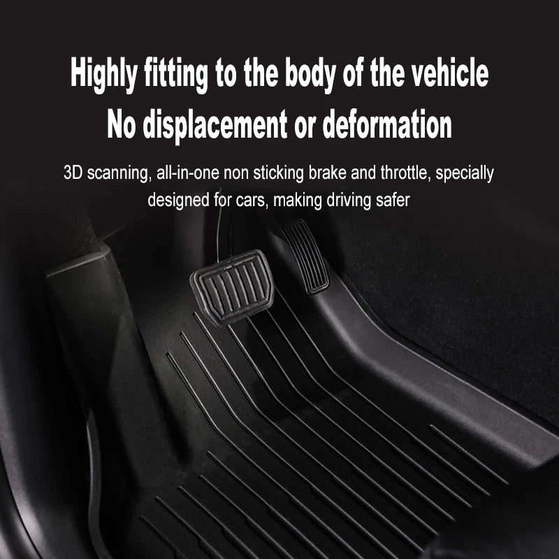 TPE Floor Mats & Luggage Mat for Tesla Model Y Juniper Premium / Performance (2025+) | All-Weather Set