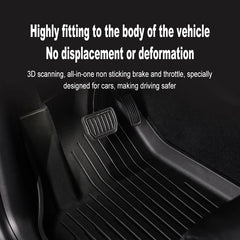 For Tesla New Model Y Juniper Premium/Performance 2025+ TPE Floor Mats Luggage Mat Wear-resistant Foot Pads ModelY Trunk Mats