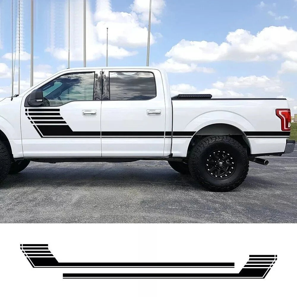 Black Side Door Stripe Graphics Vinyl Sticker Decal for Ford F150 Sport – Sleek and Stylish