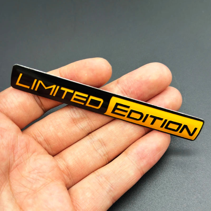 3D Aluminum LIMITED EDITION Emblem Badge Sticker Decal | Universal Car Accessory
