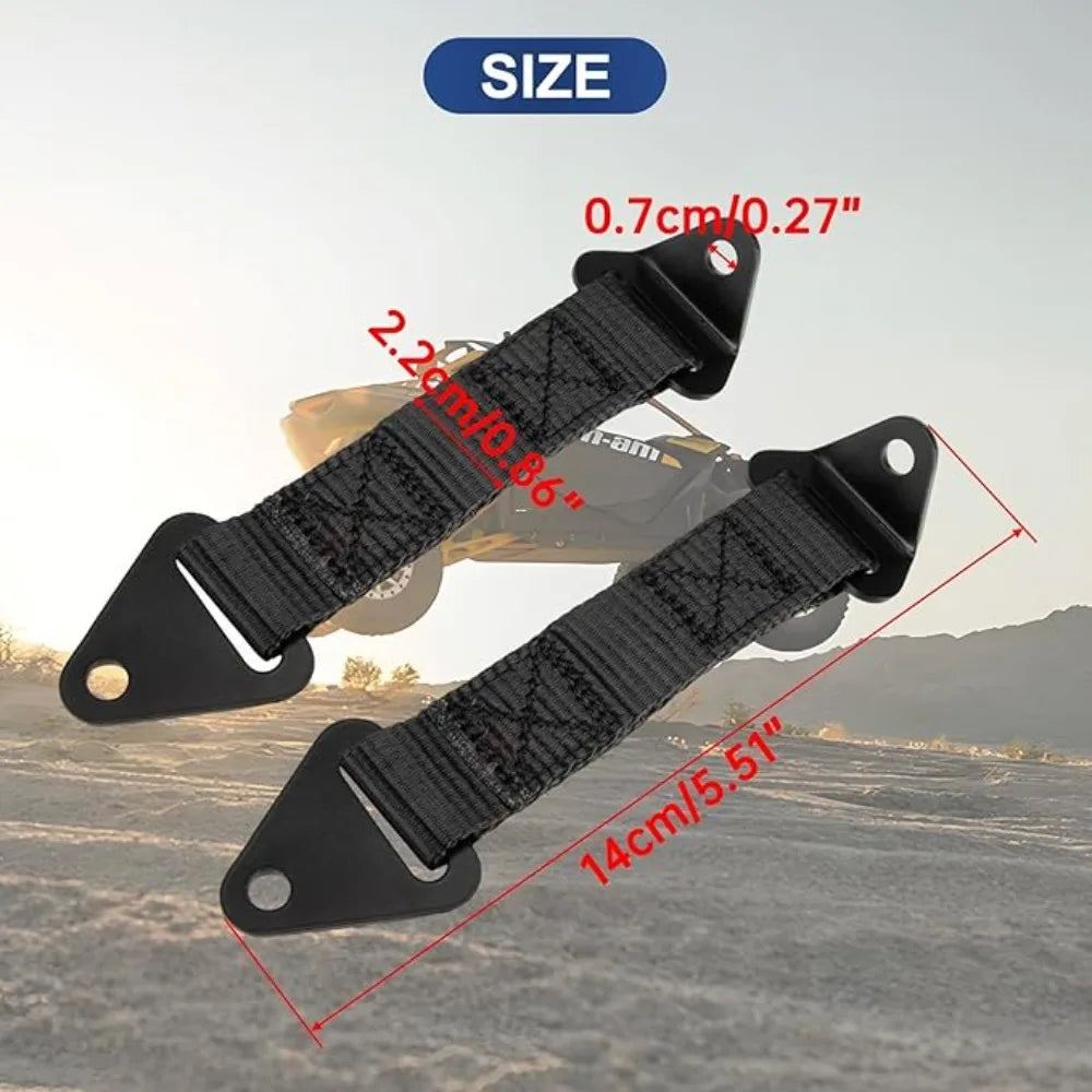 2PCS X3 Door Limiter Straps For Can-Am Maverick X3 2017-2023 Black Limit Straps Fixed/Adjustable length Accessories