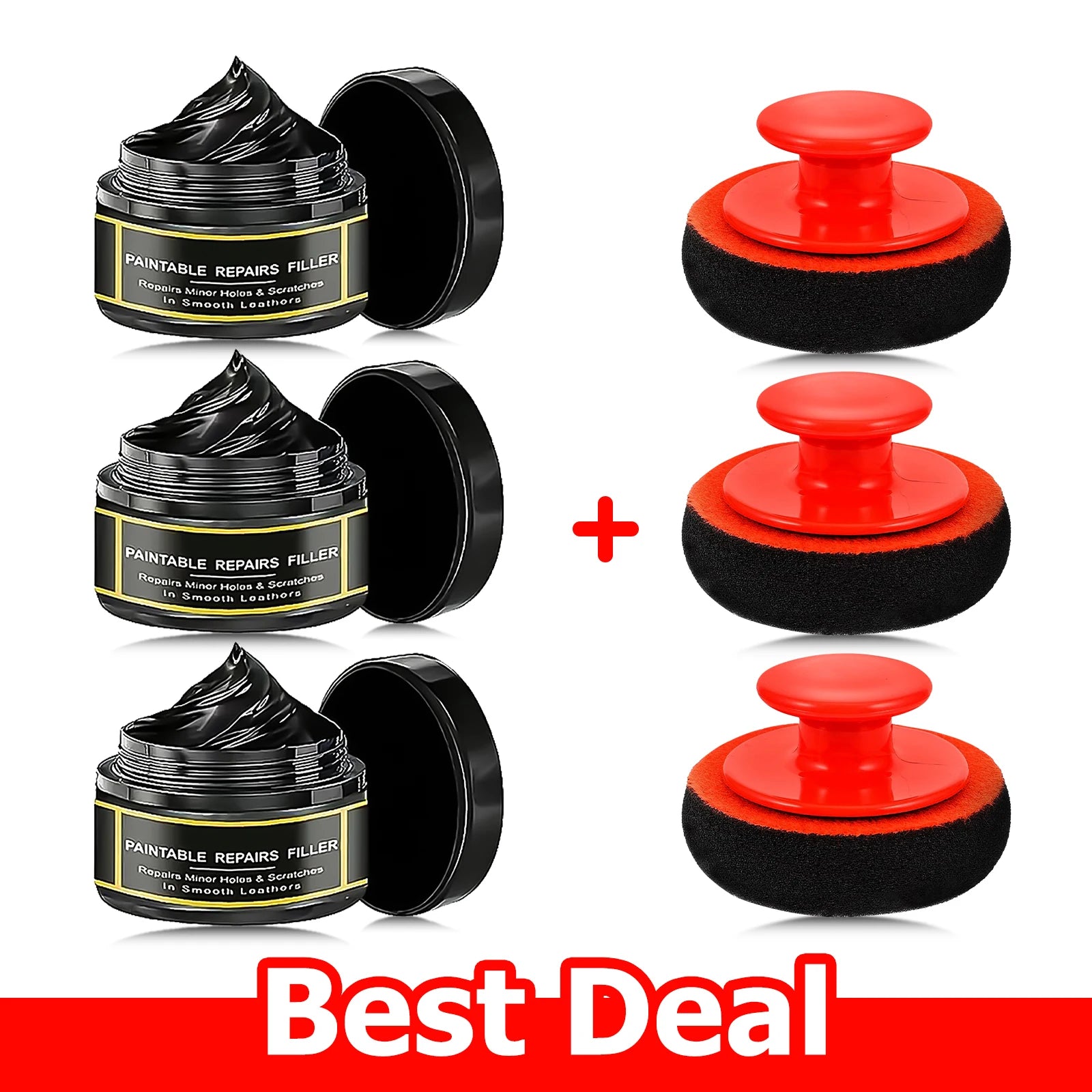 Car Interior Plastic & Leather Scratch Repair Paste | Anti-Aging Kit