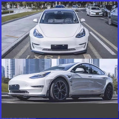 Full Carbon Fiber Body Kit for Tesla Model 3 (2019–2022) | Front Splitter, Eyebrow, Side Skirts & More
