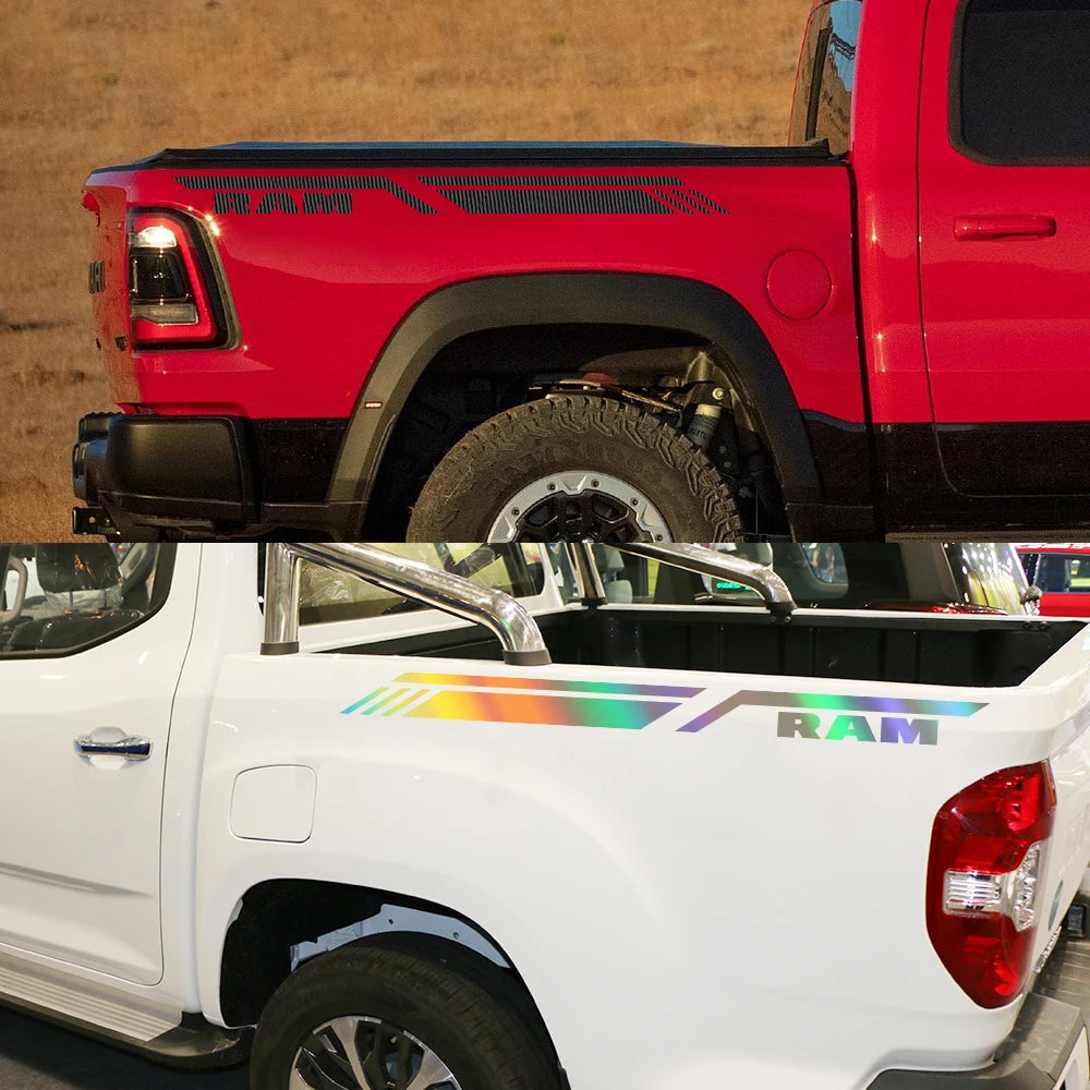 Bed Side Stripe Decal for Dodge RAM 1500 / 2500 / 3500 Rebel / TRX | Pickup Vinyl Graphic