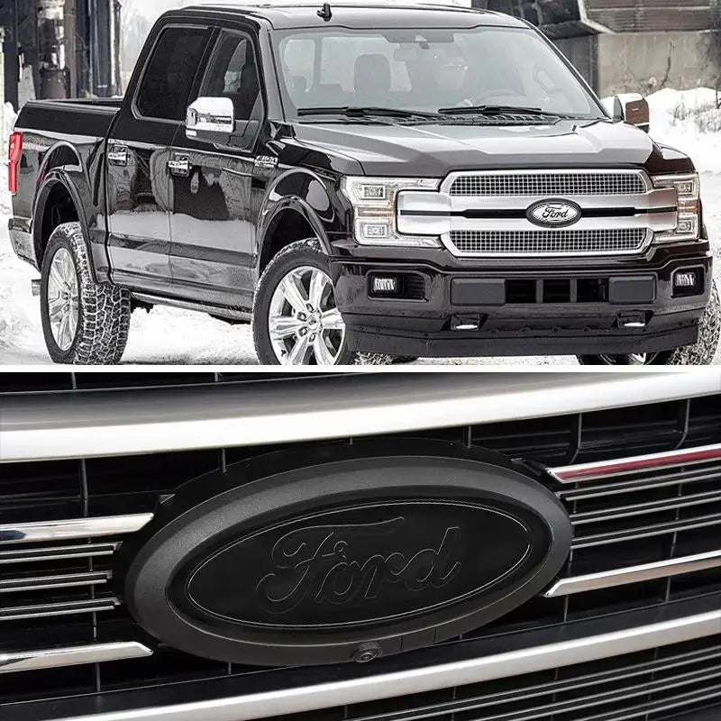 22.3X9cm Car Front Grille Emblem Sticker Rear Trunk Decal Replacement Accessories For Ford F150 F250 Edge Escape Transit Fusion