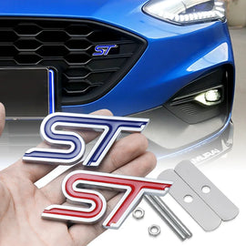 Aluminum Alloy ST Emblem | Grille, Body & Trunk Sticker for Ford ST Models