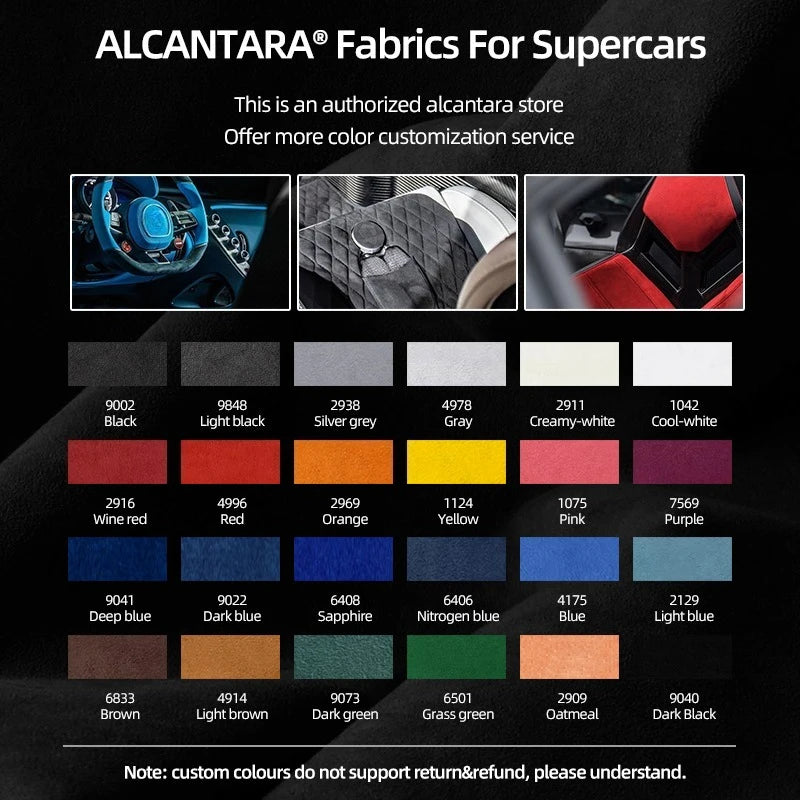 Made of Alcantara For Ford F-150 SVT Raptor 2015-2020 Steering Wheel Center Line Top Marker Trim Sticker Car Interior Accessory