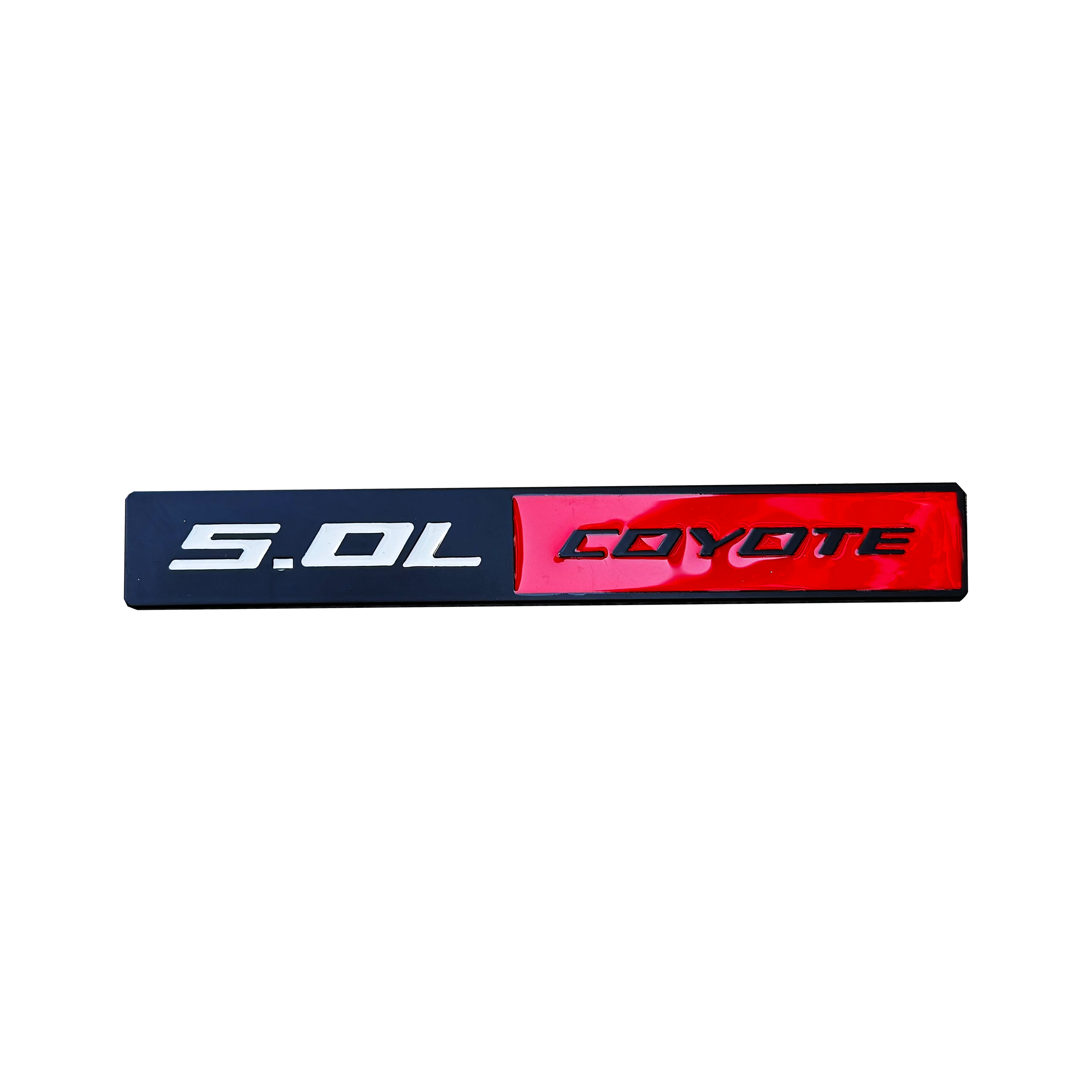 5.0L COYOTE Metal Badge | Trunk & Fender Emblem Sticker for Ford Mustang