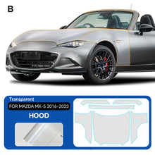 Load image into Gallery viewer, Precut PPF for Mazda MX-5 Miata (2016–2023) | 9-Mil TPU Paint Protection Film Clear Bra