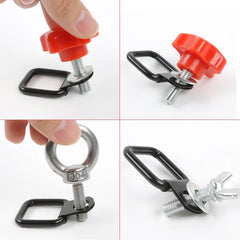 Trunk Cargo Tie-Down D-Ring Quick Release Fastener Clip for Jeep Wrangler JL/JK/TJ | Surface Mount