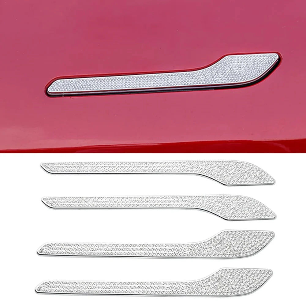 Bling Crystal Rhinestone Door Handle Cover for Tesla Model 3/Y | Trim