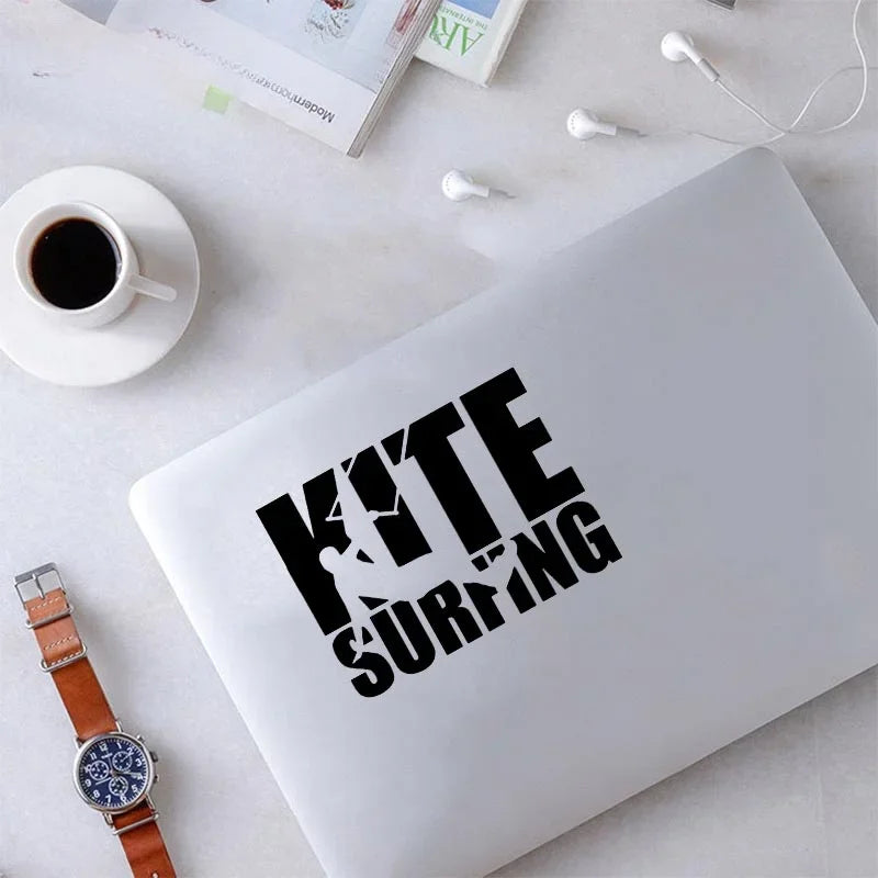 KiteSurfing Funny Car Sticker - Waterproof Scratch-Proof Decal for Vans, Windows, and Caravans