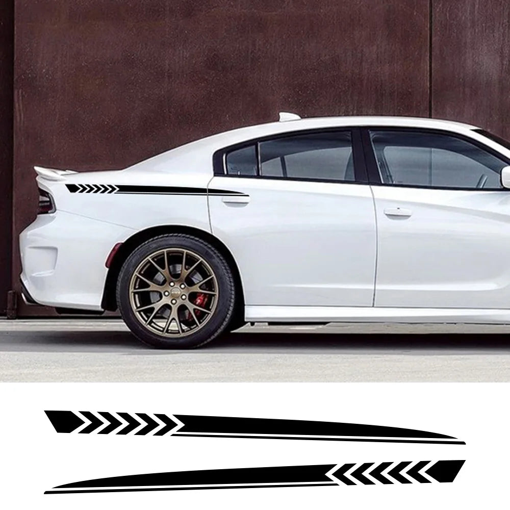 Car Side Stickersfor Dodge Charger SXT GT R/T SCAT PACK WIDEBODY Tuning Auto Accessories Sport Stripes Vinyl DIY Decor Decals