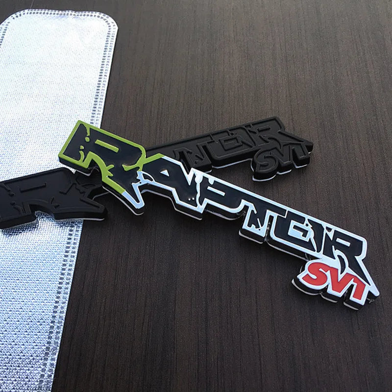 3D Metal Raptor SV1 Emblem Car Sticker for Ford Kuga / Raptor SVT | Styling Badge