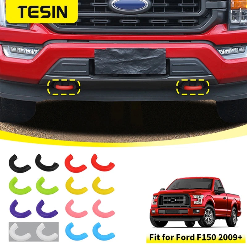 TPE Front Bumper Tow Hook Ring Protective Cover for Ford F-150 (2009–2024) | TESIN Trailer Guard