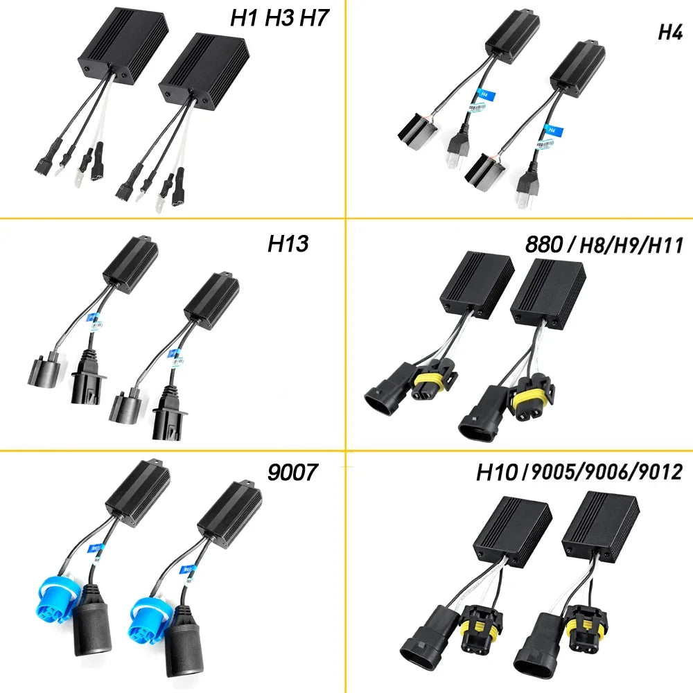 AUXITO H8/H11 Canbus Anti-Flicker LED Decoder Resistor | 2-Pack