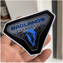 Load image into Gallery viewer, Badlands Sasquatch Fender Vent Decal for Ford Bronco | Forest Mountain Emblem Vinyl Sticker