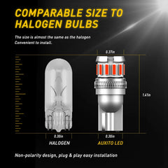 AUXITO T10 W5W Red Canbus LED | 194 168 12V No Error Interior Bulb