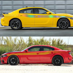 For Dodge Charger Car Waist Line Stickers Sport Stripes Styling Vinyl Film Decals Decoration Auto External Tuning Accessories