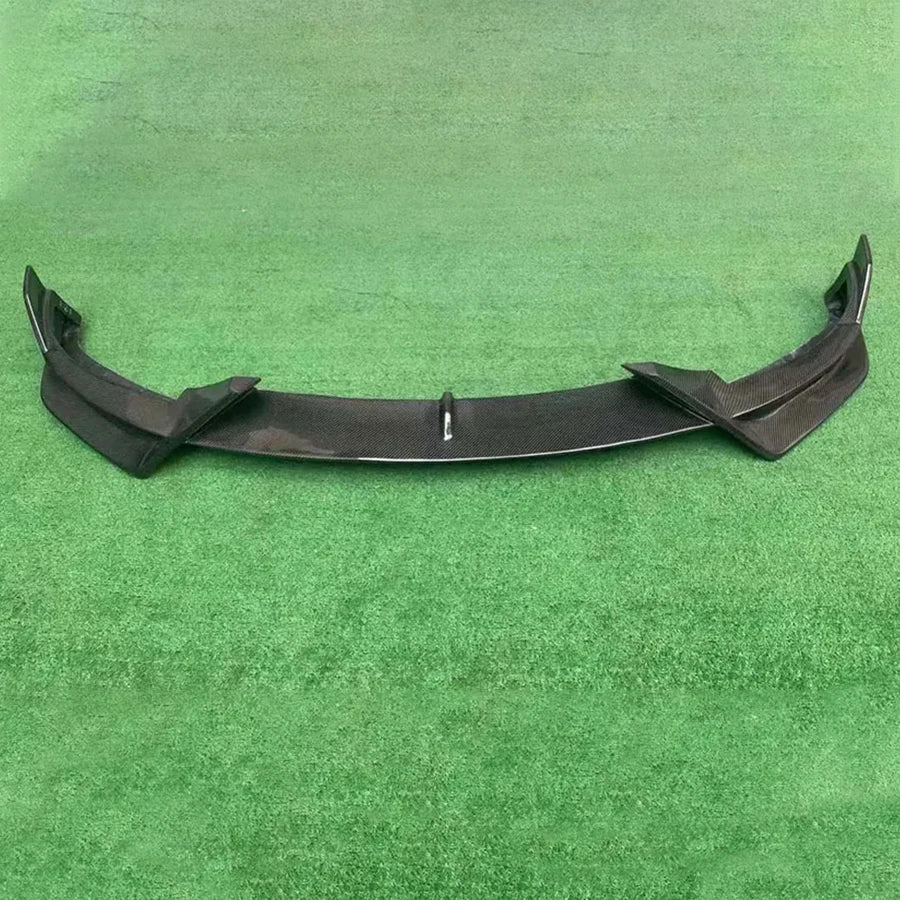 Real Carbon Fiber Front Bumper Lip & Diffuser Spoiler for Tesla Model Y | Diverter Body Kit