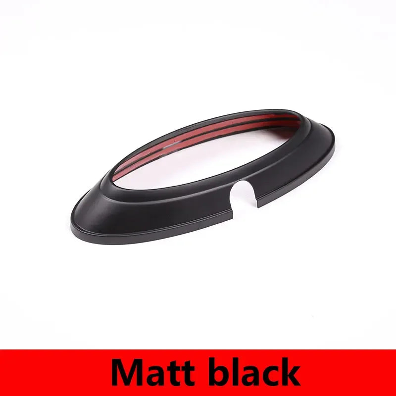 Car Rear Badge Ring Logo Frame Cover Decoration Trim Fit For Ford Ranger 2015-2021 F150 2009-2014 Auto Carbon Fiber/Gloss Black