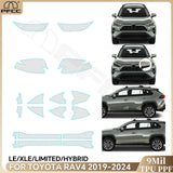 Precut PPF for Toyota RAV4 Hybrid XA50 (2019–2025) | TPU Headlight, Door & Mirror Protection