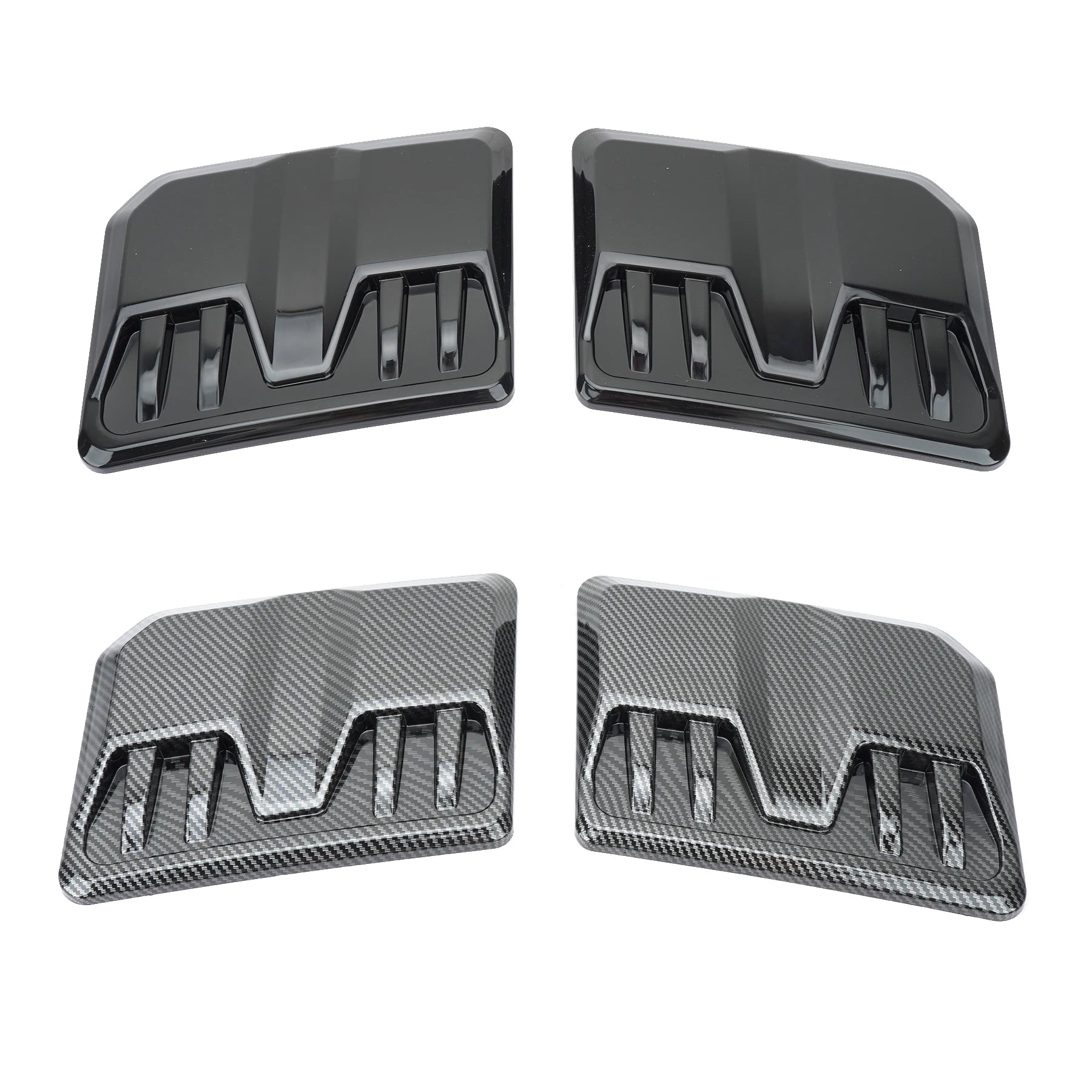 2PCS Air Intake Grille Inlet Trim for Ford Ranger Raptor Everest 2022-2024 Car Exterior Hood Vent Scoop Decorative Cover
