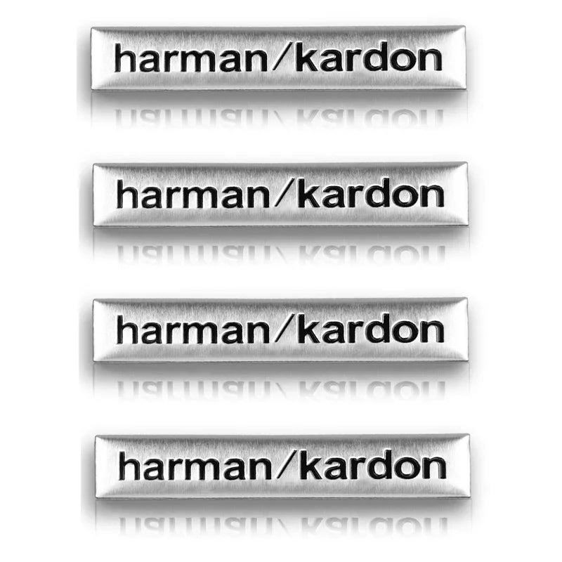 Harman Kardon 3D Aluminum Sticker Decal for Mercedes-Benz / BMW / Land Rover / Volvo | Speaker Badge
